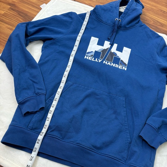 Helly Hansen Blue Pullover Logo Hoodie Men’s Size Medium - Picture 5 of 5